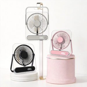 AeroSlim Ultra-Thin Desktop Fan - with Smart LED Display & 5 Speeds