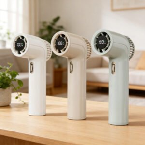 TurboFlow 100-Speed Smart Handheld Fan - with LED Display & High-Torque Turbine